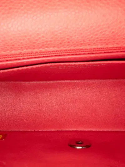 Pre-owned Chanel 2012-2013 Mini Rectangular Classic Caviar Single Flap Crossbody Bag