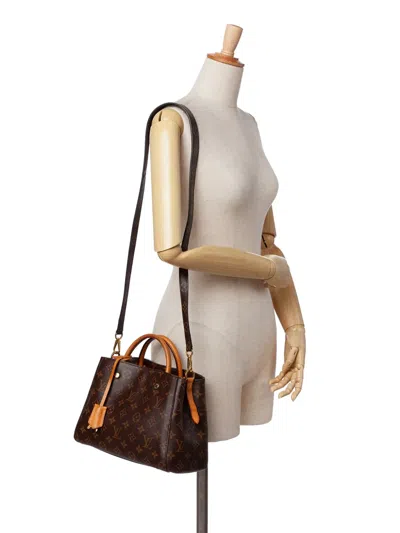 Pre-owned Louis Vuitton 2015 Monogram Montaigne Mm Satchel