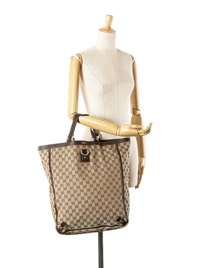 Pre-owned Gucci 2000-2015 Gg Canvas Abbey D Ring Tote Bag