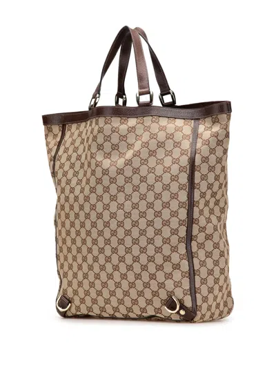 Pre-owned Gucci 2000-2015 Gg Canvas Abbey D Ring Tote Bag