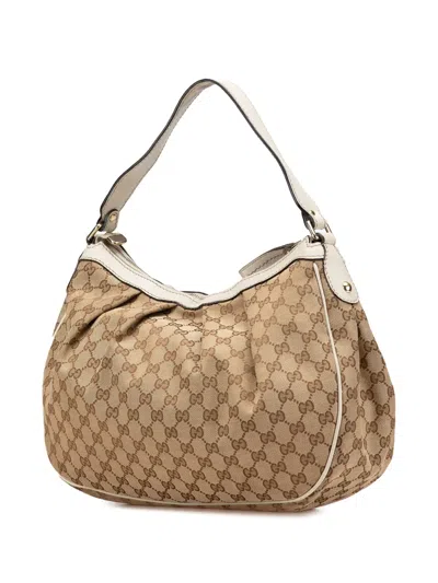 Pre-owned Gucci 2000-2015 Medium Gg Canvas Sukey Shoulder Bag