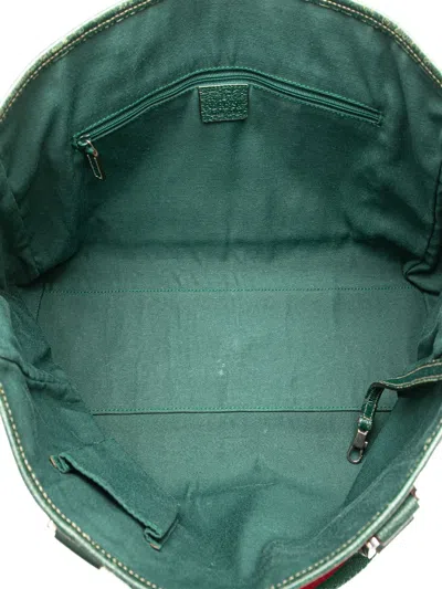 Pre-owned Gucci 2000-2015 Gg Canvas Web Pop Tote Bag