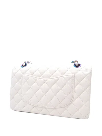 Pre-owned Chanel 2021-2025 Medium Classic Iridescent Caviar Double Flap Shoulder Bag