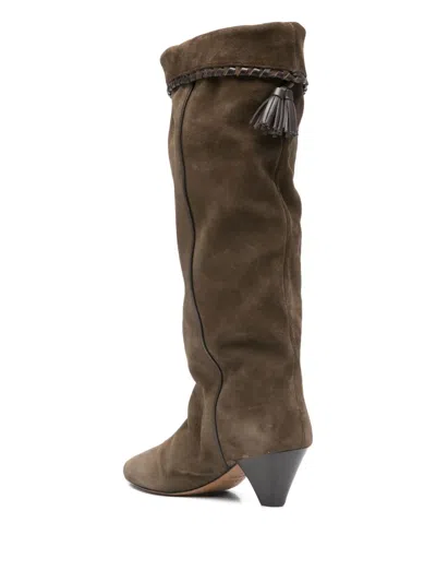 Isabel Marant 60mm Dalby Suede Boots In Brown