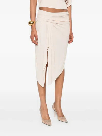 Francesco Murano Draped Asymmetric Skirt