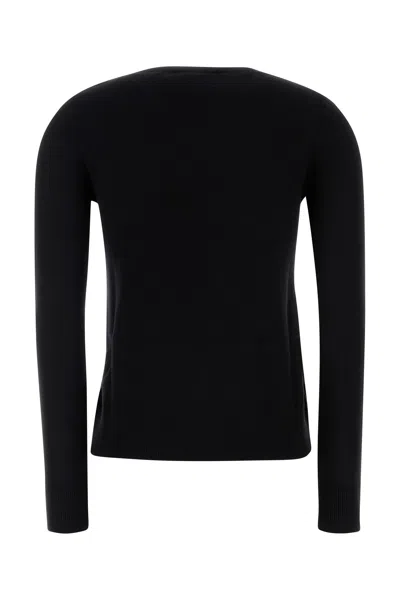 Max Mara Maglione Idoneo In Lana Nera Donna In Black