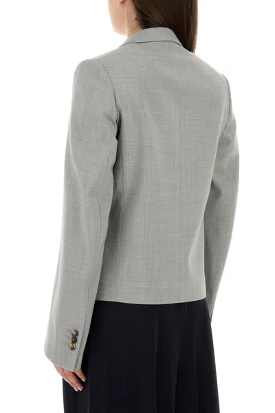 Loewe Giacca In Lana Grigia  Donna In Gray