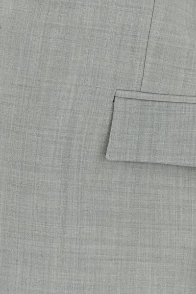 Loewe Giacca In Lana Grigia  Donna In Gray