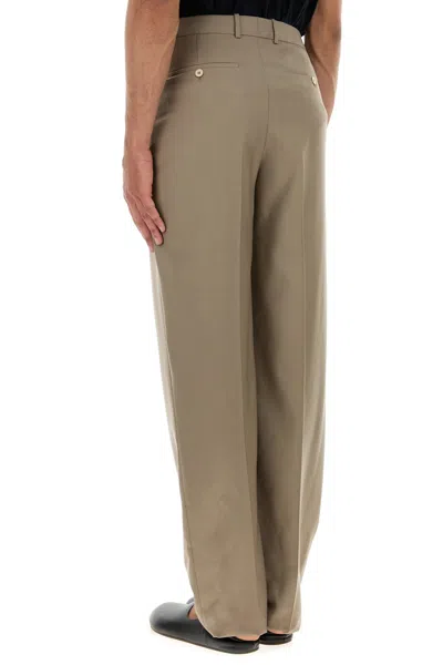 Saint Laurent Cappuccino Cashmere Pant In Brown