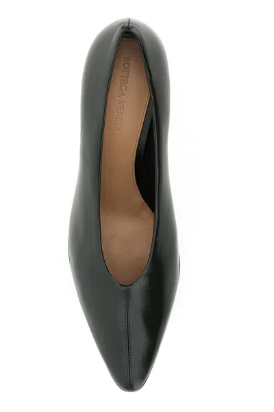 Bottega Veneta Scarpe Con Tacco Sofia In Pelle Verde Scuro Donna