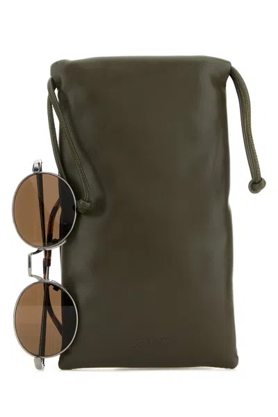 Loewe Occhiali Da Sole In Metallo Argento  Unisex
