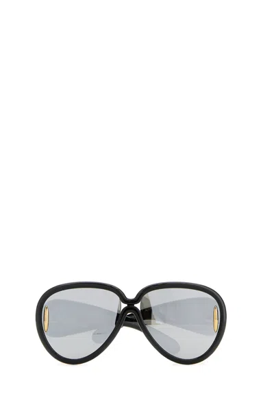 Loewe Occhiali Da Sole In Acetato Nero Unisex
