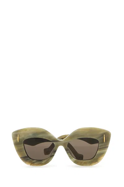 Loewe Occhiali Da Sole In Acetato Stampato Unisex