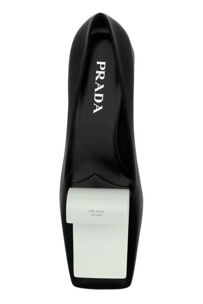 Prada Two-tone Pumps In Black