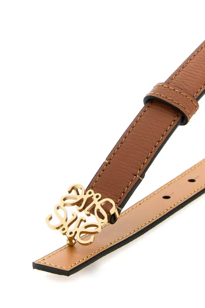 Loewe Cintura In Pelle Caramello Donna