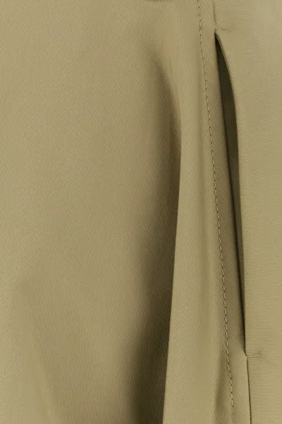 Bottega Veneta Gonna In Cotone Kaki Donna In Multi