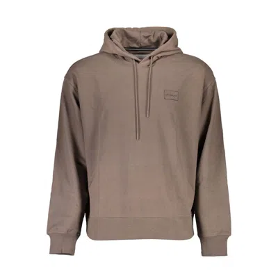 Calvin Klein Eco-conscious Hooded Brown Sweatshirt