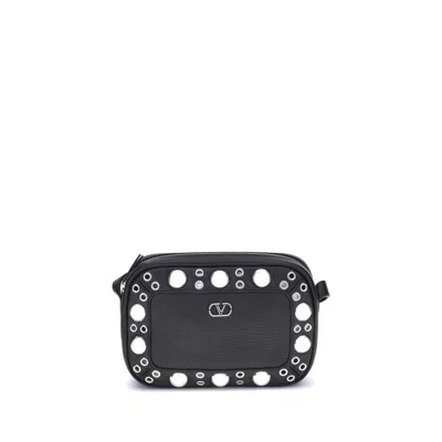 Valentino Nellcote Studded Leather Camera Crossbody Bag