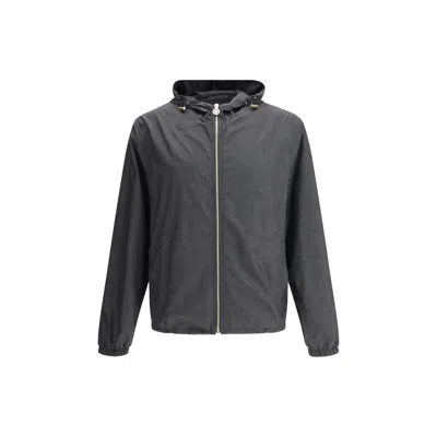 Versace Waterproof Jacket In Gray