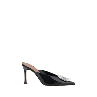 Amina Muaddi Camelia Mules In Black