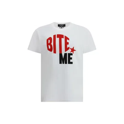 Dsquared2 T-shirt Whit Maxi Print