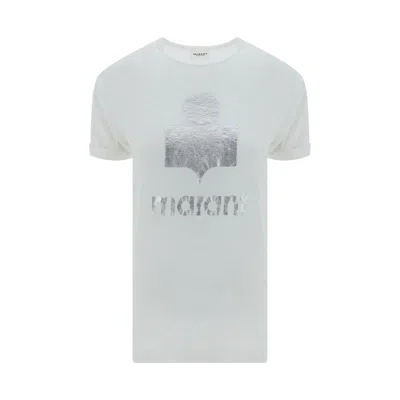 Isabel Marant Étoile Etoile Isabel Marant T-shirt Lino Logo Metal In White