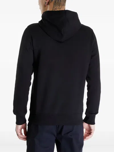 Calvin Klein Logo-patch Hoodie In Black