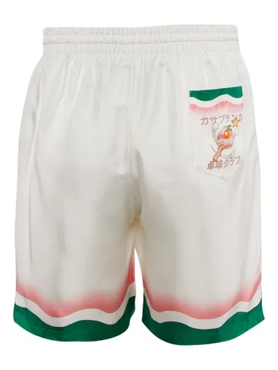 Pre-owned Casablanca  Le Jeu De Ping Pong Diagonal-striped Swim Shorts