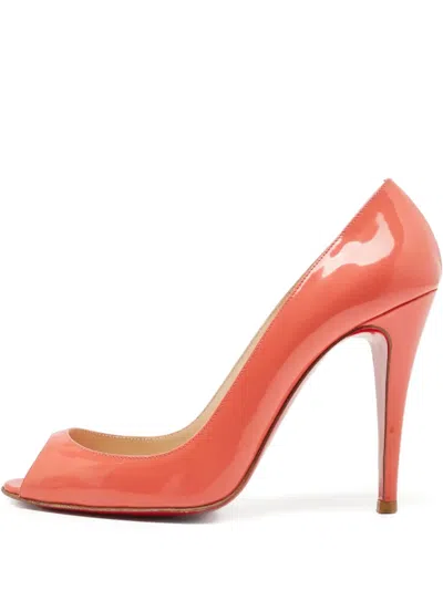 Pre-owned Christian Louboutin 100mm Flo Pumps