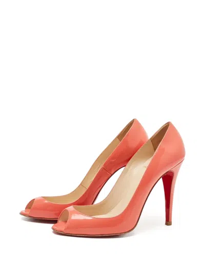 Pre-owned Christian Louboutin 100mm Flo Pumps
