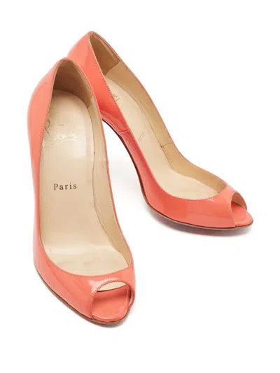 Pre-owned Christian Louboutin 100mm Flo Pumps