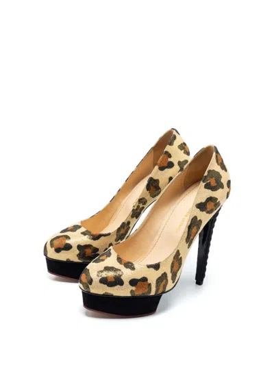Pre-owned Charlotte Olympia  140mm Dolly Pumps