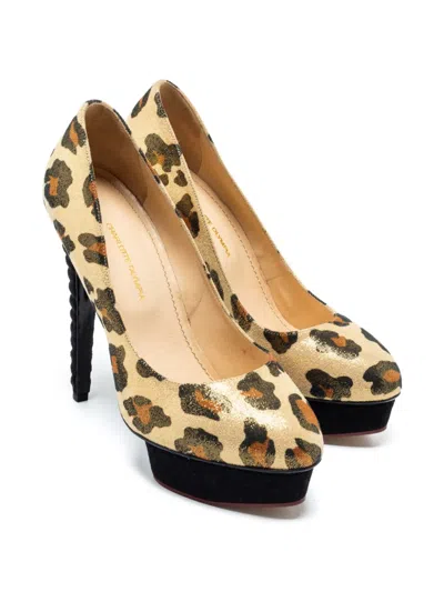 Pre-owned Charlotte Olympia  140mm Dolly Pumps