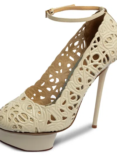 Pre-owned Charlotte Olympia  140mm Cut-out Platform Pumps