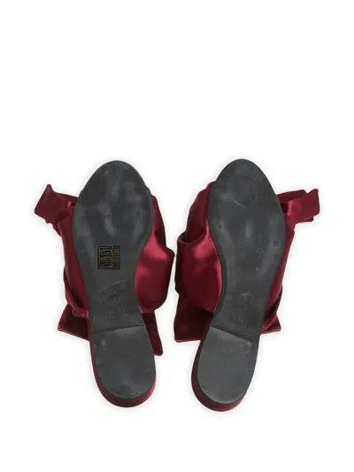 Pre-owned N°21 Satin Flat Sandals