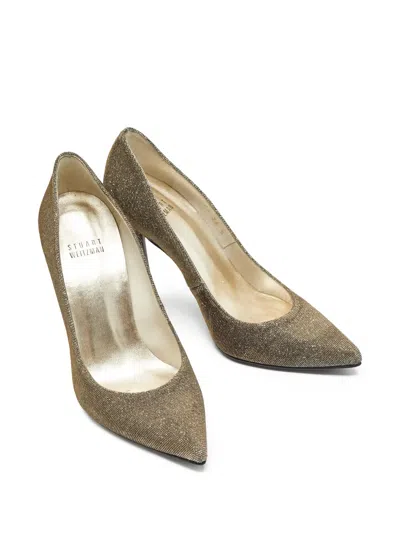 Pre-owned Stuart Weitzman Metallic Heeled Pumps