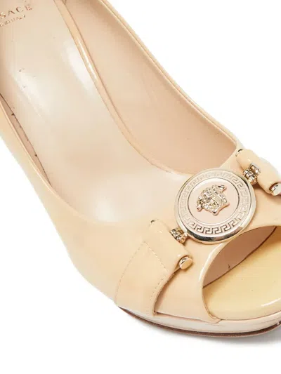 Pre-owned Versace 120mm Medusa Head-motif Pumps
