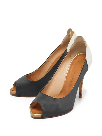 Pre-owned Giuseppe Zanotti Vintage  100mm Peep-toe Pumps