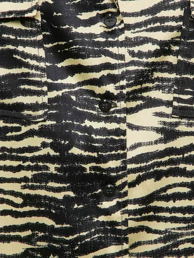 Pre-owned Ganni  Tiger-print Shirt