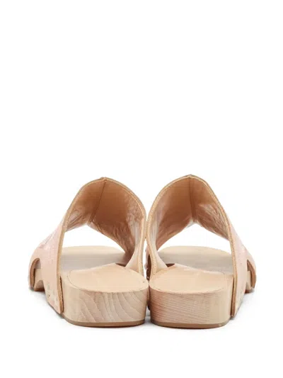 Pre-owned Alexander Mcqueen Floral-embroidered Sandals In Neutral