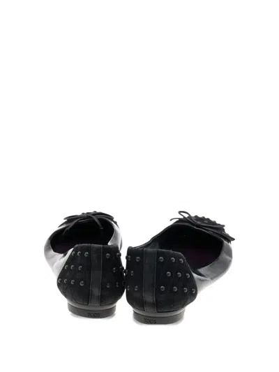 Pre-owned Tod's Vintage Stud-embellished Ballet Flats