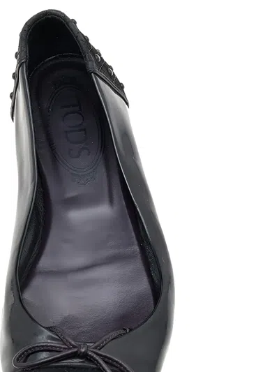 Pre-owned Tod's Vintage Stud-embellished Ballet Flats