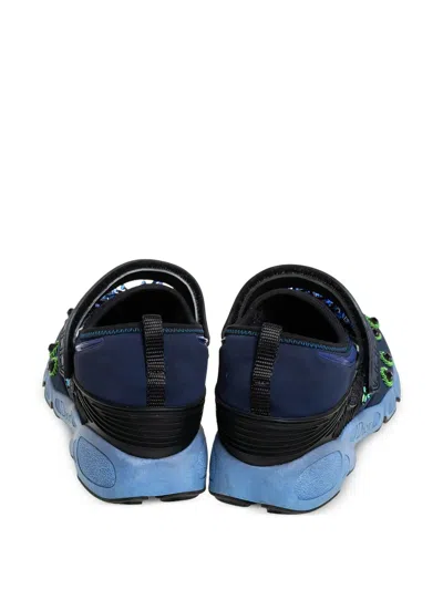 Pre-owned Dior Crystal-embellished Sneakers In Blue