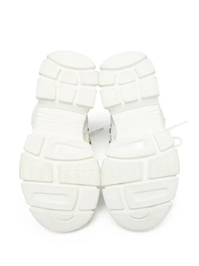 Pre-owned Gucci X Sega Panelled Sneakers In White