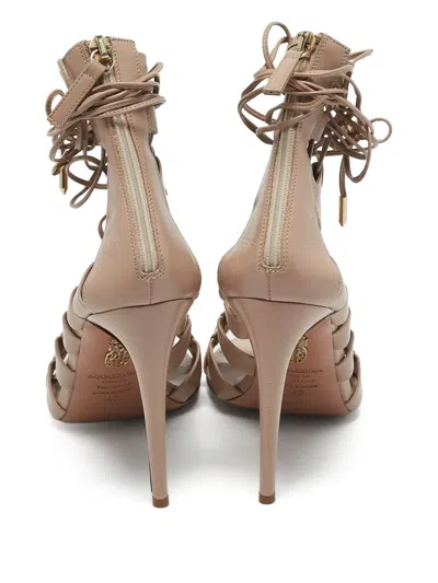 Pre-owned Aquazzura  105mm Amazon Strappy High-heel Sandals