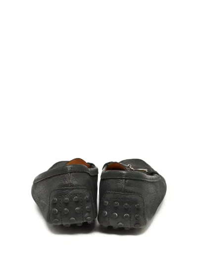Pre-owned Tod's  Horsebit-detail Loafers In Black