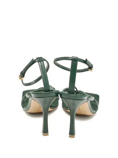 Pre-owned Bottega Veneta 95mm Leather Sandals