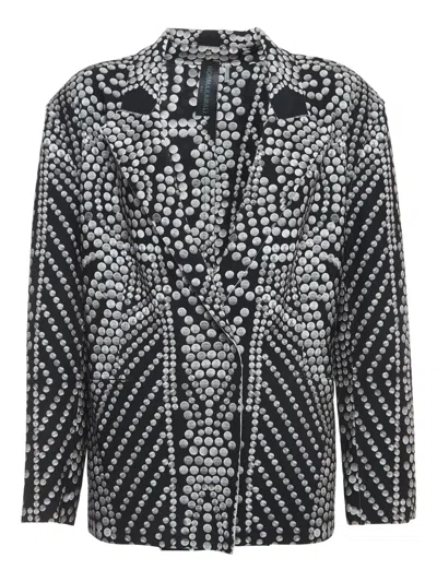 Pre-owned Norma Kamali Vintage Beaded Patterned Blazer