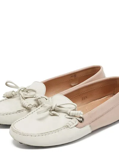 Pre-owned Tod's Vintage  Gommino Two-tone Loafers