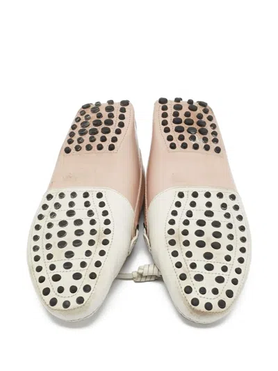 Pre-owned Tod's Vintage  Gommino Two-tone Loafers